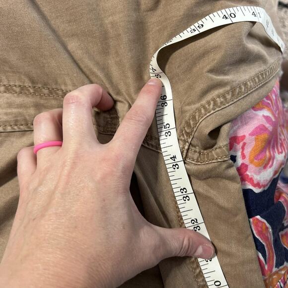 Brax Feel Good Jeans Mens 34x33 Brown Khaki Taupe 5-Pocket Twill Casual Pants - Picture 7 of 7